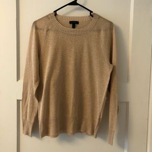 J.Crew Gold Sheer Sweater